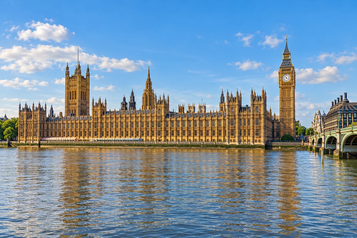Palace of Westminster en Elizabeth Tower in Londen.