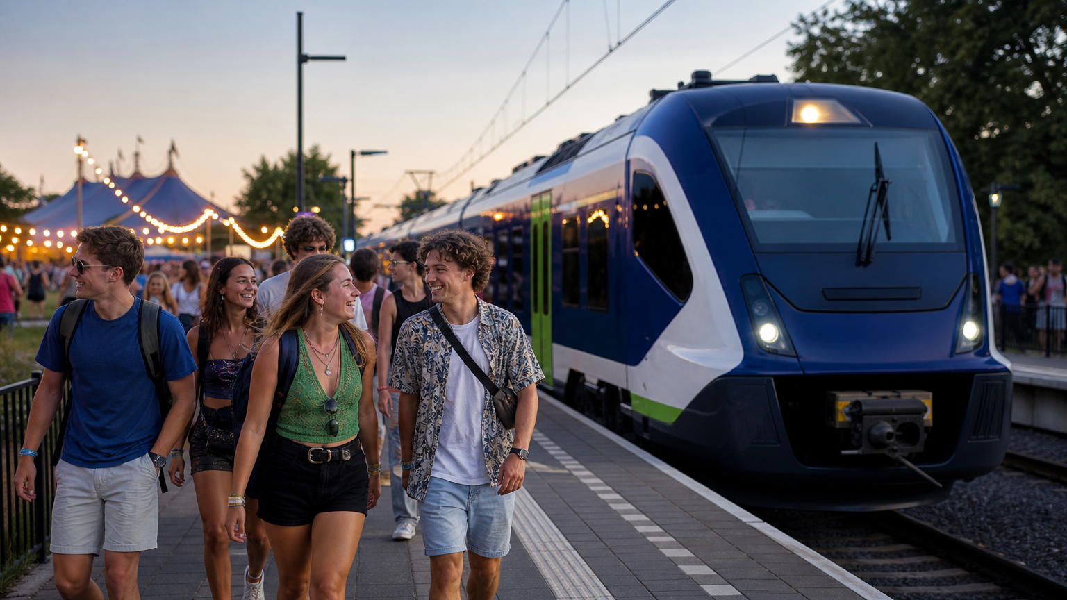 Festivals met de trein: slim plannen en voordelig reizen